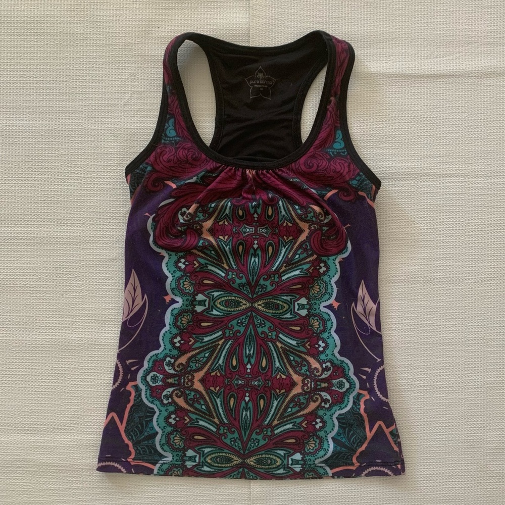Women's extra small athletic tank top, abstract